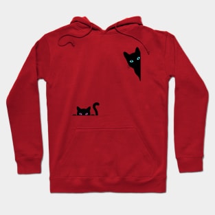 Pet kitten- black Cat lover Hoodie